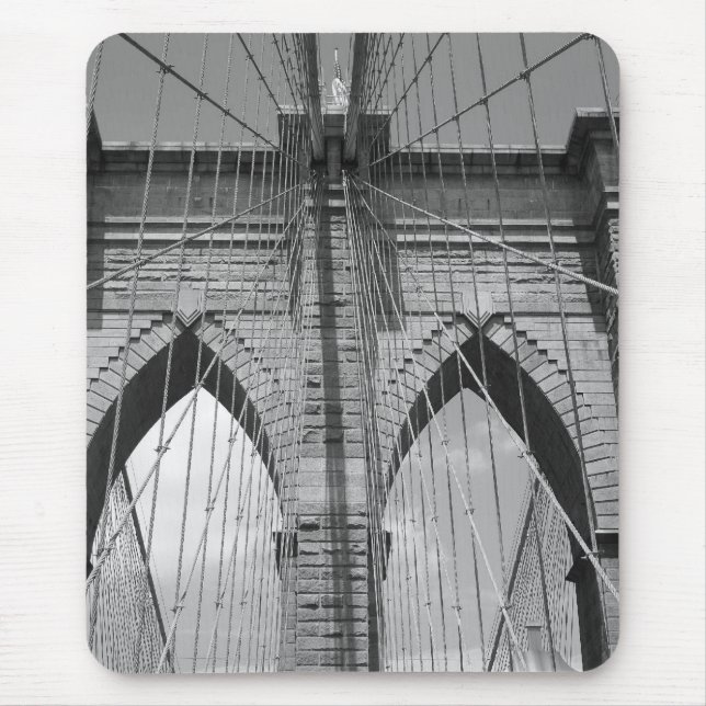 Brooklyn Brdige - B&W Mouse Mat (Front)