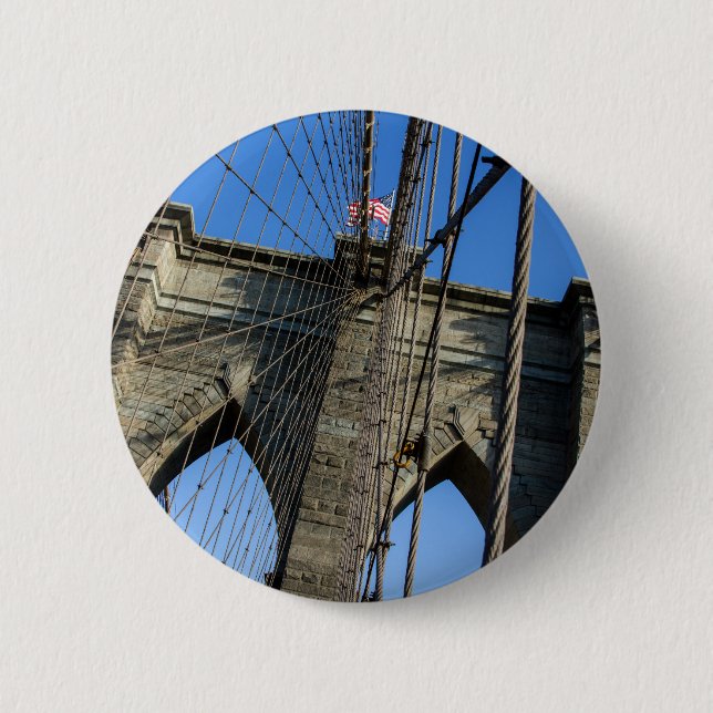 Brooklyn Bridge 02 6 Cm Round Badge (Front)