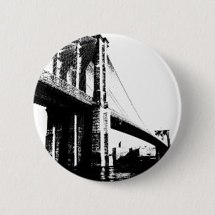 Brooklyn Bridge 6 Cm Round Badge