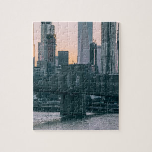 Brooklyn Bridge and downtown Manhattan New York Jigsaw Puzzle