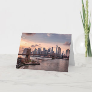 Brooklyn Bridge and Lower Manhattan Card
