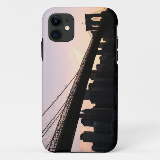 Brooklyn Bridge and Manhattan Skyline At Night iPhone 11 Case