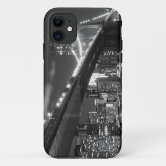 Brooklyn Bridge and Manhattan Skyline At Night iPhone 11 Case
