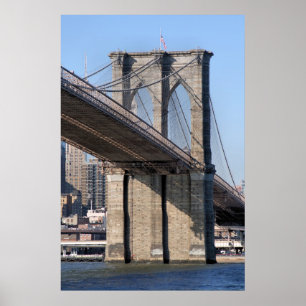 Brooklyn Bridge and Manhattan Skyline Poster