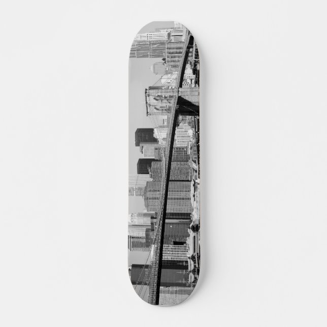 Brooklyn Bridge and Manhattan Skyline Skateboard (Front)
