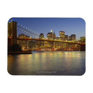 Brooklyn Bridge and New York City buildings Magnet