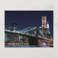 Brooklyn Bridge at Night, New York City