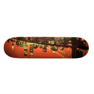 Brooklyn Bridge at Night Skateboard