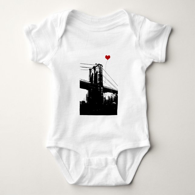 Brooklyn Bridge Baby Bodysuit (Front)