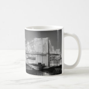 Brooklyn Bridge Black & White Coffee Mug