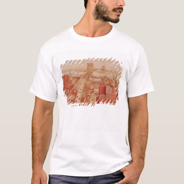 Brooklyn Bridge, c.1883 T-Shirt (Front)