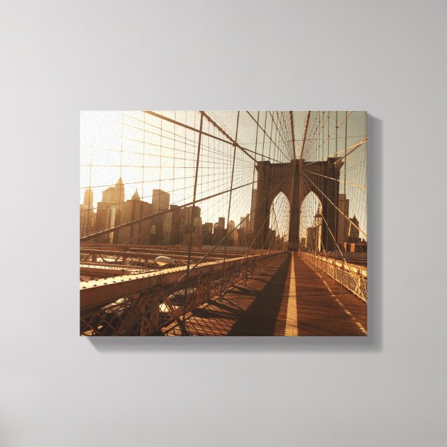 Brooklyn Bridge. Canvas Print (Front)