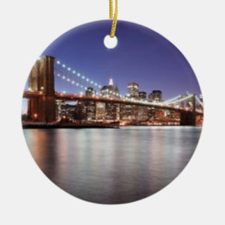 Brooklyn Bridge Ceramic Tree Decoration