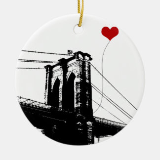 Brooklyn Bridge Ceramic Tree Decoration