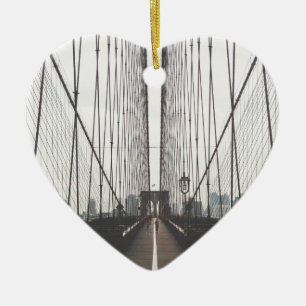 brooklyn bridge ceramic tree decoration