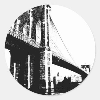 Brooklyn Bridge Classic Round Sticker