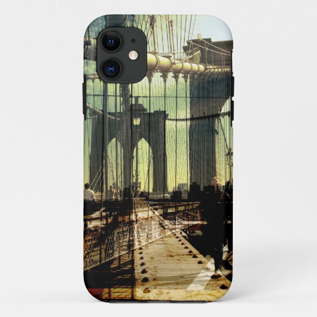 brooklyn bridge collage, NYC Case-Mate iPhone Case (Back)