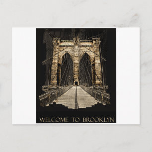brooklyn bridge copy postcard