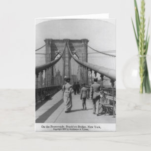 Brooklyn Bridge Crossing Card