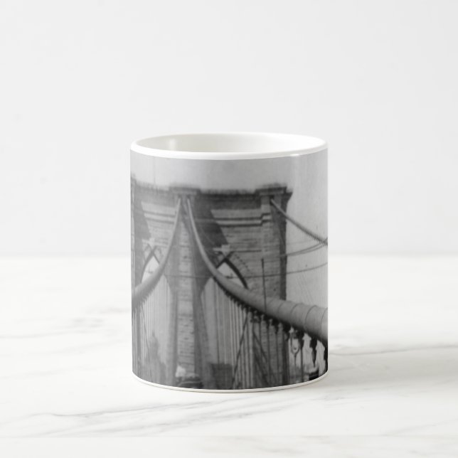 Brooklyn Bridge Crossing Coffee Mug (Center)
