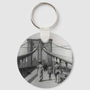 Brooklyn Bridge Crossing Key Ring