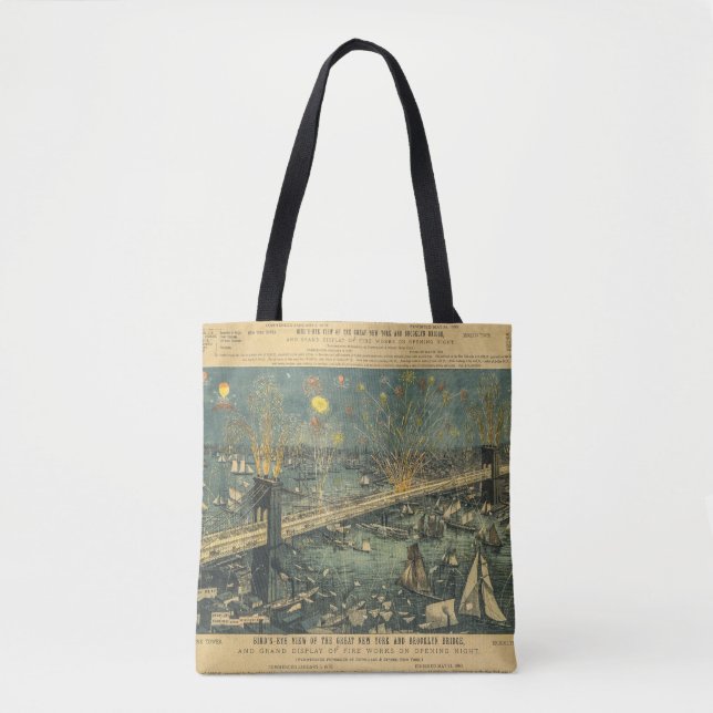 Brooklyn Bridge Grand Opening Tote Bag (Front)