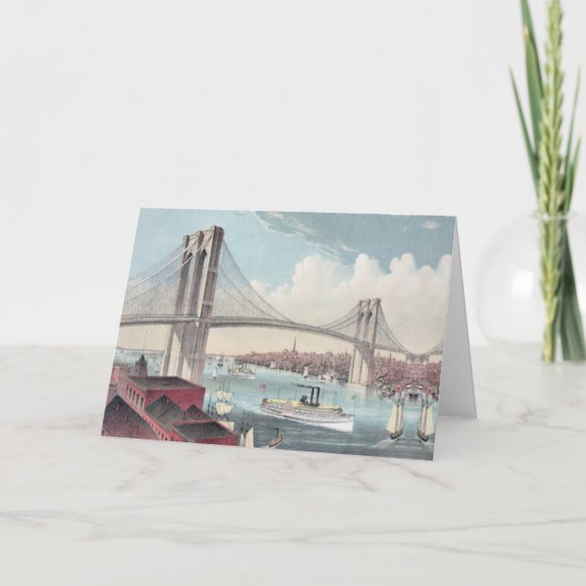 Brooklyn bridge holiday card (Front)
