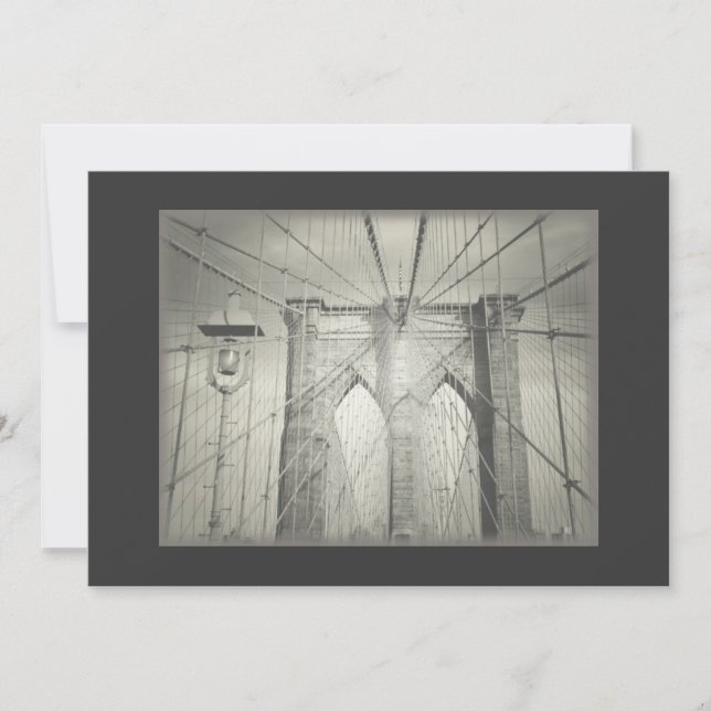 Brooklyn Bridge Invitation - Classic (Front)