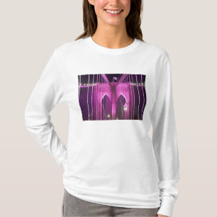 Brooklyn Bridge Lit Purple T-Shirt
