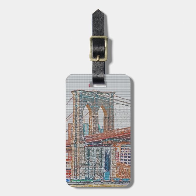 Brooklyn Bridge. Luggage Tag (Front Vertical)