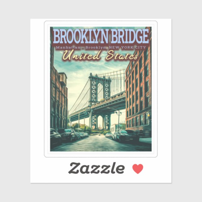 BROOKLYN BRIDGE - MANHATTAN - BROOKLYN - NEW YORK  (Sheet)