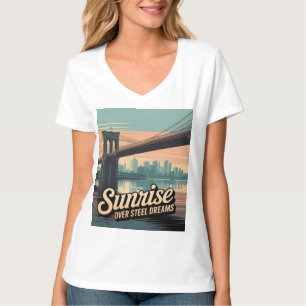 Brooklyn Bridge Morning Walk T-Shirt