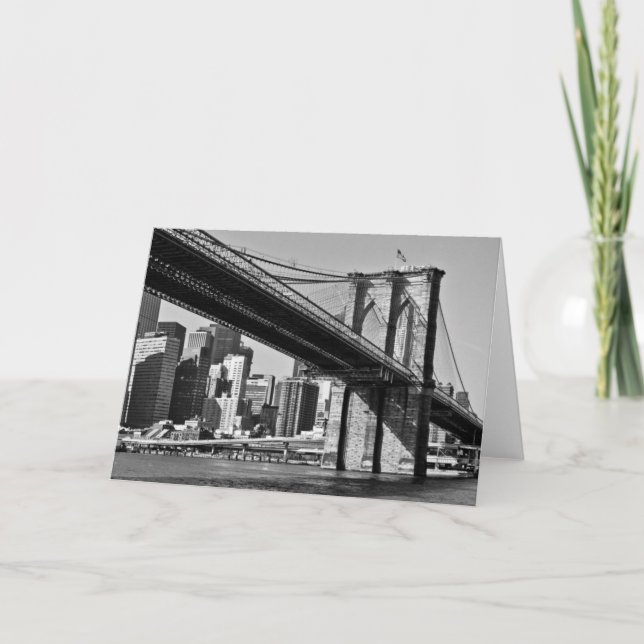 Brooklyn Bridge New York City Card (Front)