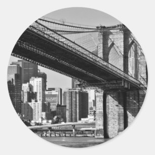Brooklyn Bridge New York City Classic Round Sticker