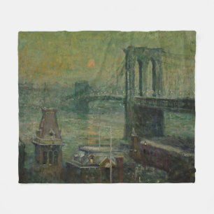Brooklyn Bridge (New York City Landmark) (NYC) Fleece Blanket