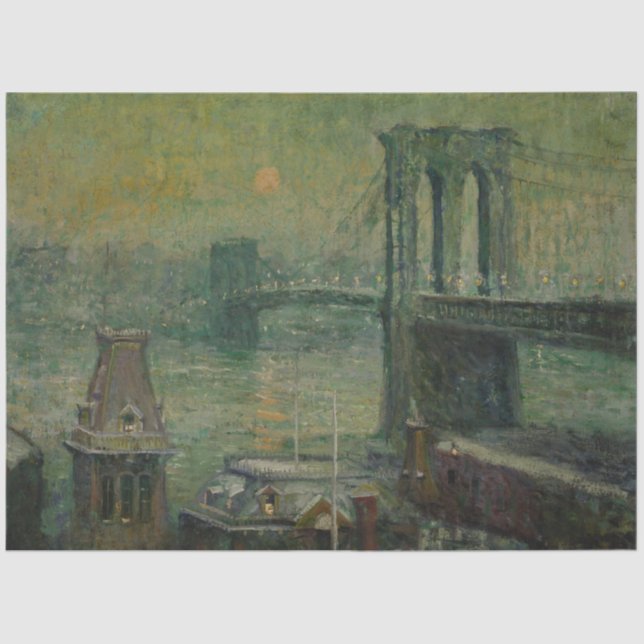 Brooklyn Bridge (New York City Landmark) (NYC) Tissue Paper (Front)