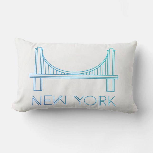 Brooklyn Bridge | New York City Lumbar Cushion (Front)
