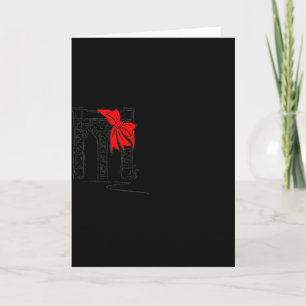 Brooklyn Bridge New York City Nyc Christmas T Shir Card
