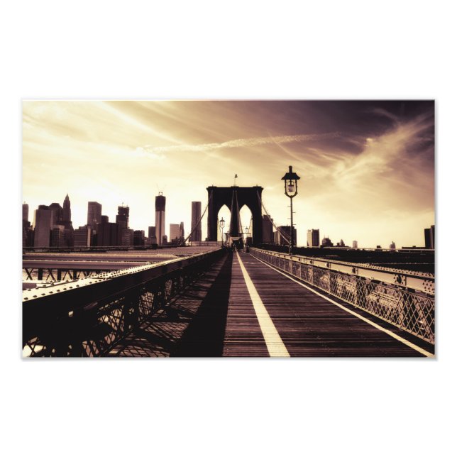 Brooklyn Bridge - New York City Photo Print (Front)