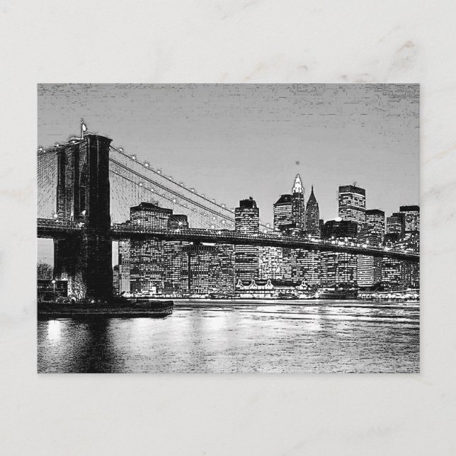 Brooklyn Bridge New York City Postcard (Front)