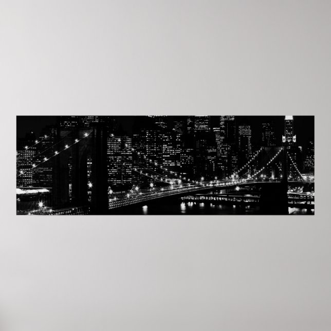 Brooklyn Bridge New York City Poster Print (Front)