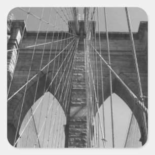 Brooklyn Bridge New York City Square Sticker