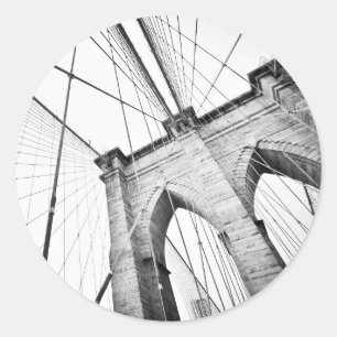 Brooklyn Bridge, New York Classic Round Sticker