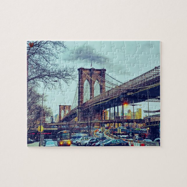 Brooklyn Bridge New York. Jigsaw Puzzle (Horizontal)