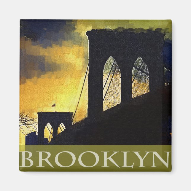 Brooklyn Bridge, New York Magnet (Front)