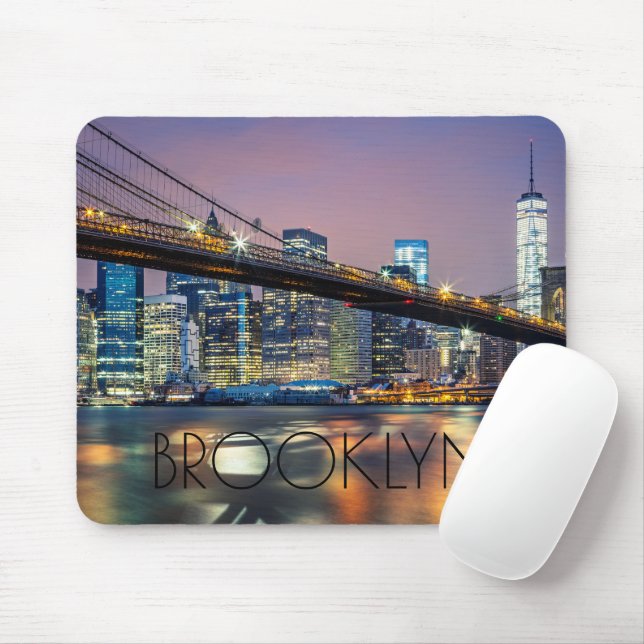 Brooklyn Bridge New York Mouse Mat (With Mouse)