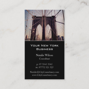 Brooklyn Bridge, New York Photo - Business Card