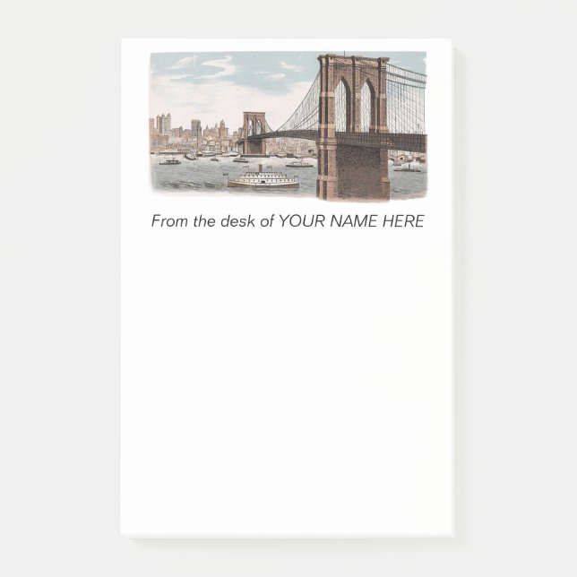  Brooklyn Bridge New York Post-it® Notes (Front)