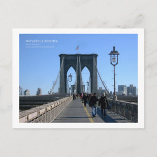 Brooklyn Bridge, New York Postcard