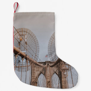BROOKLYN BRIDGE NEW YORK SMALL CHRISTMAS STOCKING